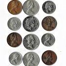 Australia, 2, 5, 10 Cents, 12 pcs. All Different (12-12-19)