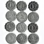 Belize, 1, 5 Cents, 12 pcs. 12 Different (12-13-19)