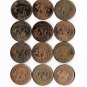 Bermuda, 1 Cents, Wild Boar, 12 pcs. 12 Different (12-15-19)