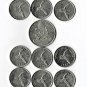 Bermuda, 25 & 50 Cents, 10 pcs. 10 Different (12-15-19)