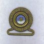 ANTIQUE METAL & PORCELAIN BUCKLE