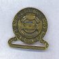 ANTIQUE METAL & PORCELAIN BUCKLE