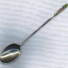 SILVER ENAMELED DEMITASSE SPOON