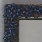 FABULOUS BEADED IN BLUE PHOTO FRAME!
