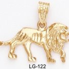 One Dozen Lion Pendant LG-122 Gold Or Rhodium Layering