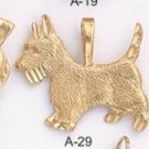 One Dozen Dog Pendants Poodle Scottie Pug