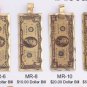 One Dozen Money Lasar Pendants
