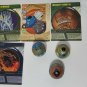 Bakugan haos Translucent Helios 625g, Preyas 530g, Preyas Diablo 600g lot of 7