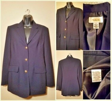 Talbots Career Blazer Blue Jacket size 4
