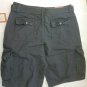 mossimo supply co. men's cargo relaxed black shorts with belt size 33