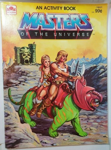 He-Man Battle Cat Teela MOTU Rare Vintage Coloring Book 1983