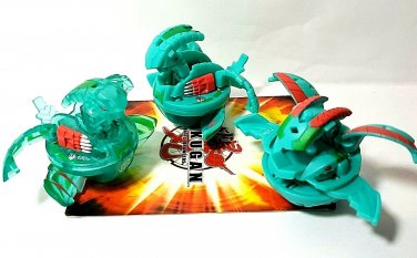 bakugan green ventus percival 720g, alpha percival 510g, alpha translucent 650g