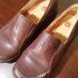 Clarks structured Brown Slip On Slide Loafer Shoes Womens Size 5.5 M Moc GUC