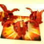 Bakugan Red Pyrus B2 Dragonoid bundle lot of 3 Naga 440g, neo 550g, hyper 500g