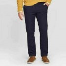 Men's Athletic Fit Hennepin Chino Pants - Goodfellow & Co Navy Blue 30 x 32