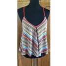 Francesca's Mi Ami Women’s Tiered Spaghetti Strap Blouse