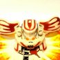 Bakugan Battle Brawler Monarus pyrus 440g White Pearl Very Rare!