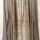 LOGO Lori Goldstein Long Open Front Drape Cardigan Chiffon Trim