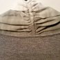 LOGO Lori Goldstein Long Open Front Drape Cardigan Chiffon Trim