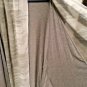 LOGO Lori Goldstein Long Open Front Drape Cardigan Chiffon Trim