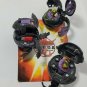 Bakugan black darkus lot shadow vulcan 440g, wilda 550g, Alpha Percival 500g