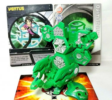 bakugan dharak 700g green ventus, vilantor battle gear 90g + cards 4 piece lot