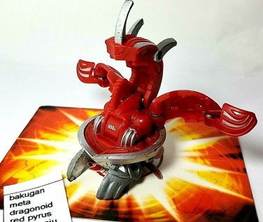 bakugan meta dragonoid red pyrus mechtanium surge g-change 600g - 950g + cards