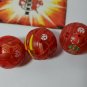 bakugan red pyrus translucent neo dragonoid 630g, fox bat 530g, duel elfin 540g