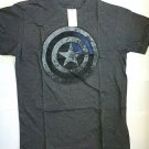 Marvel Captain America Mens Tee Shirt - Size MD Dark Gray