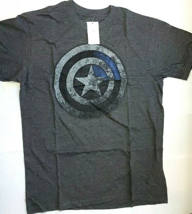 Marvel Captain America Mens Tee Shirt - Size MD Dark Gray