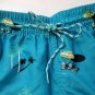 Goodfellow Men's Board Shorts Swim Trunks Lined Tie Waist palm trees 3 pockets