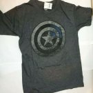 Marvel Captain America Mens Tee Shirt - Size SM Dark Gray