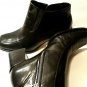 Franco Sarto Ankle Booties Heel Zip Black Leather Womens US 7.5M
