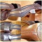 Bandolino Brown Leather Open Toe Heel Slip On Shoes Women's Size 7M
