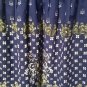 Divided H&M stretch cotton Floral Navy Blue White Mini sleeveless dress size 2