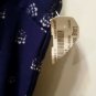 Divided H&M stretch cotton Floral Navy Blue White Mini sleeveless dress size 2