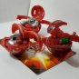 bakugan red pyrus b2 lot of 3 ravonoid 520g, percival 500g, hammer golem 420g