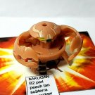 bakugan B2 terrorclaw 470g perl peach tan subterra  + two cards