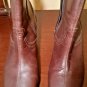 clarks artisan brown leather ankle boots zipper side womens shoes size 10 M