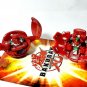 bakugan 2 piece bundle lot red pyrus b1 Classic gorem  430G, laserman 330G
