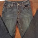 Chico's Platinum Charm MS Stretch Boot Womens Dark Jeans Size 1.5 short