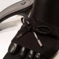 liz claiborne flex women's black shoes stretch open back, open toe 9 M
