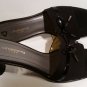 liz claiborne flex women's black shoes stretch open back, open toe 9 M