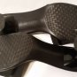 liz claiborne flex women's black shoes stretch open back, open toe 9 M