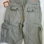 Mossimo Gray Cargo Men Shorts W/ Belt. size 31 Inseam 11.5 NWT