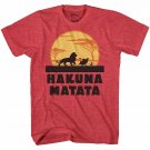 Lion King Hakuna Matata Disney Adult Mens Tee Graphic T-shirt sz L