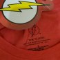DC Comics The Flash T Shirt Distressed Logo Red sz. L Big Bang Theory Official