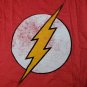 DC Comics The Flash T Shirt Distressed Logo Red sz. L Big Bang Theory Official