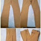 Guess Jeans Authentic Stretch Tan / Beige Zipped Ankle Stretch Pants SZ 30