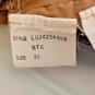 Guess Jeans Authentic Stretch Tan / Beige Zipped Ankle Stretch Pants SZ 30